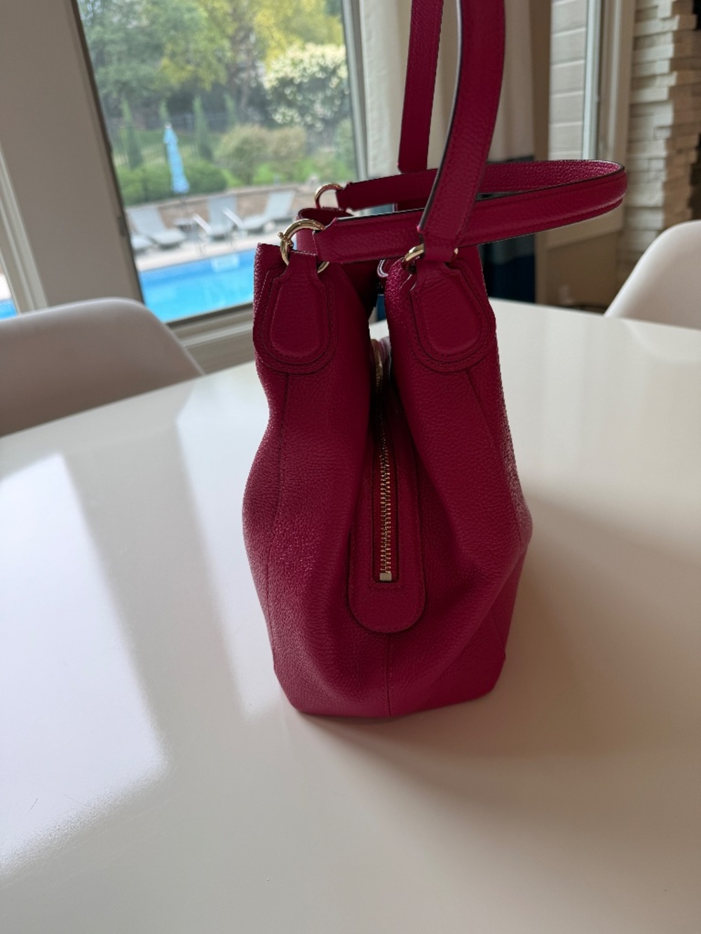 Coach Edie shoulder bag 31 in refined pebble leather, hot pink, NWOT - Picture 2 of 8